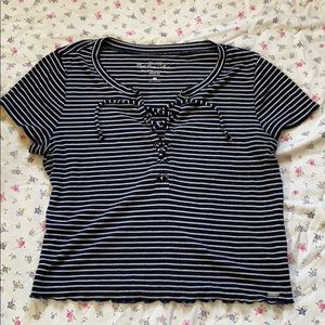 🌺Lettuce Trim Cropped Baby Tee